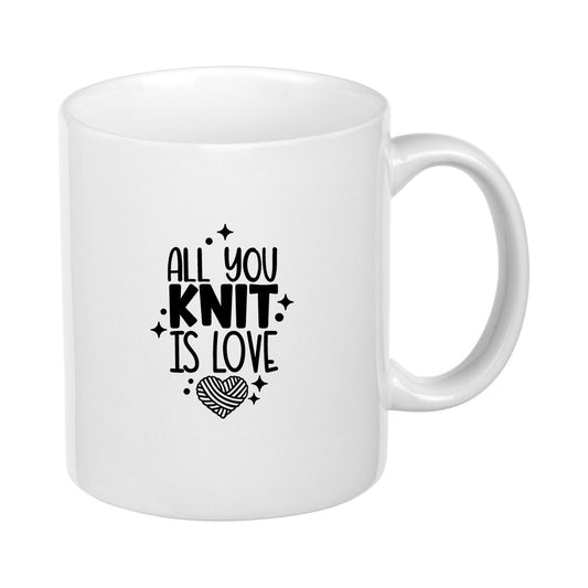 Handmayk Ceramic Mug (All You Knit is Love)