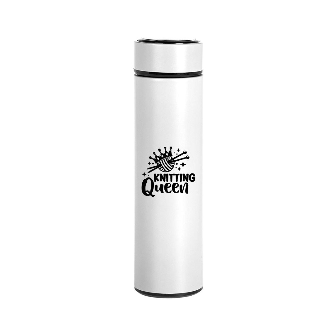 Handmayk Stainless Steel Vacuum Insulated Flask (Knitting Queen)