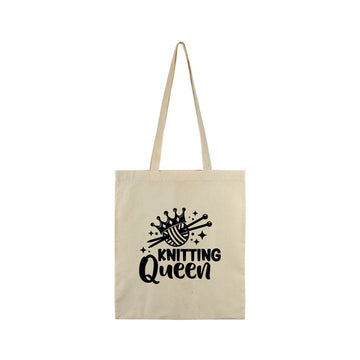 Handmayk Basic Eco-Friendly Cotton Tote Bag (Knitting Queen)