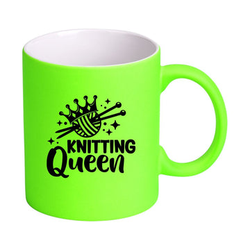 Handmayk Neon Ceramic Mug (Knitting Queen)