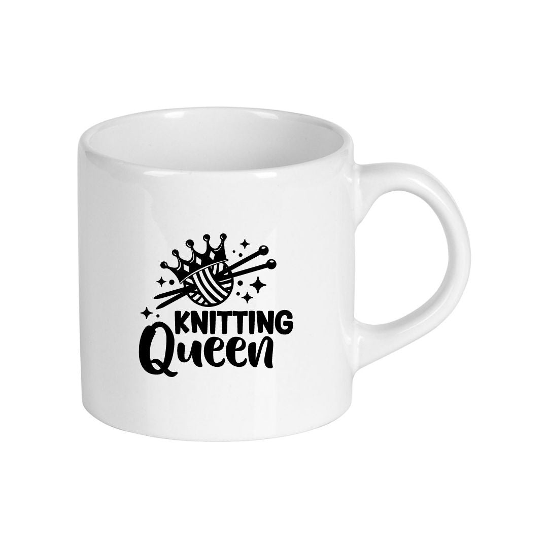 Handmayk Mini Ceramic Mug (Knitting Queen)