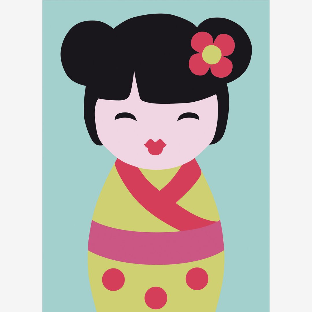DMC Tapestry Kit - Kids Craft (Kokeshi)