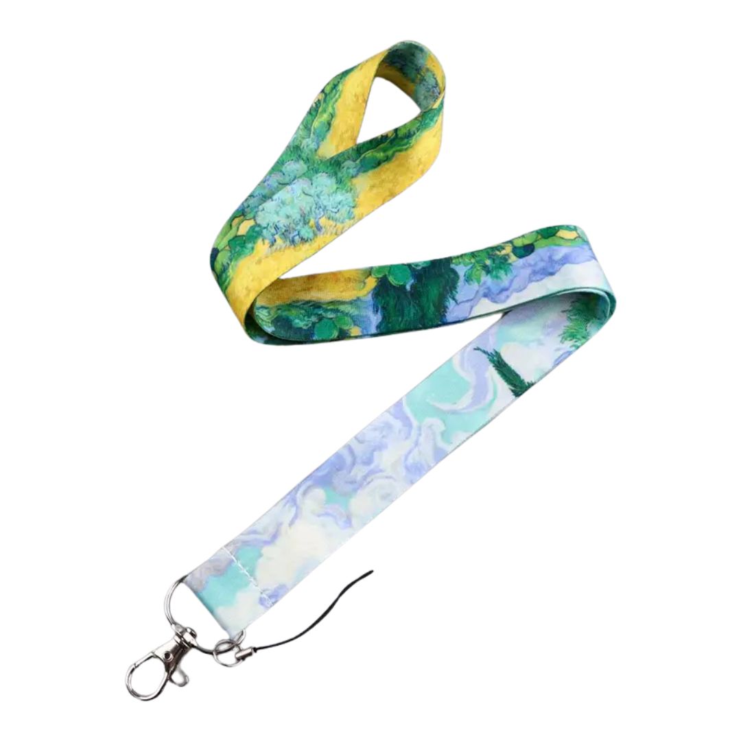 Handmayk Art Lanyard (A Wheatfield with Cypresses)