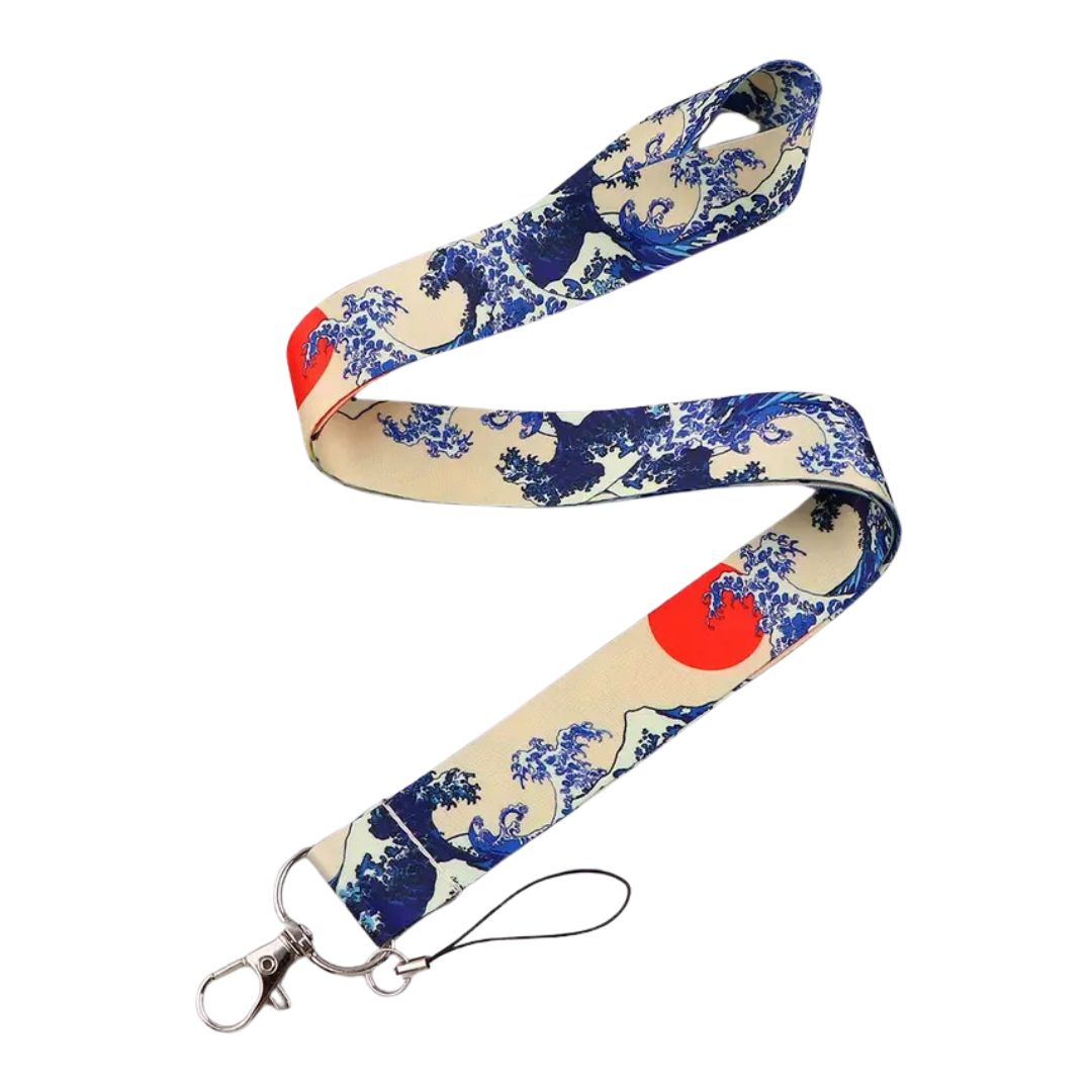 Handmayk Art Lanyard (The Great Wave)