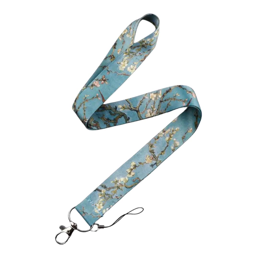 Handmayk Art Lanyard (Almond Blossoms)