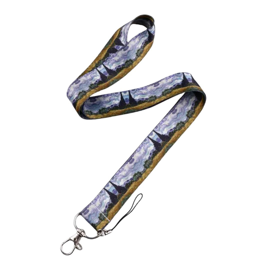 Handmayk Art Lanyard (A Wheatfield with Cypresses)