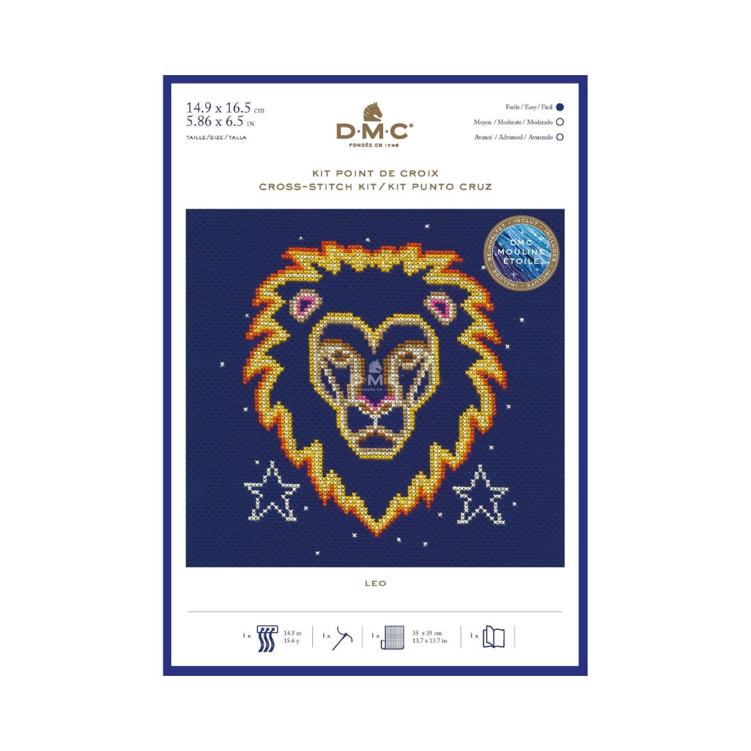 DMC Cross Stitch Kit - Star Signs (Leo)