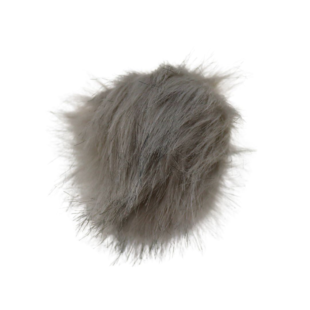 Handmayk Faux Fur Pompom (Light Grey)