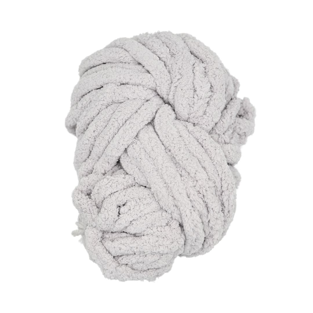 Handmayk Mega Chunky Chenille Yarn (250g) (Light Grey)