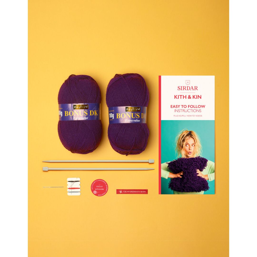 Sirdar Knitting Kit - Kith & Kin (Loopy Cushion)