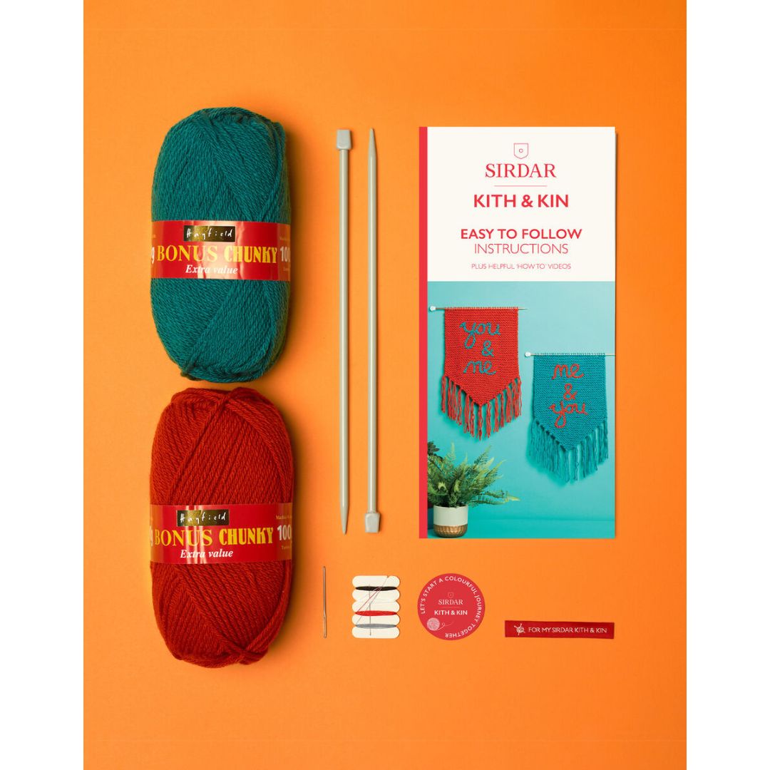 Sirdar Knitting Kit - Kith & Kin (Me & You Wall Hanging)