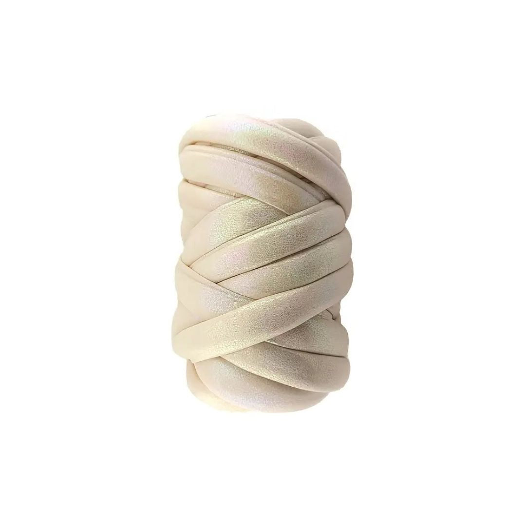 Handmayk Metallic Luxe Yarn (Metallic Cream)