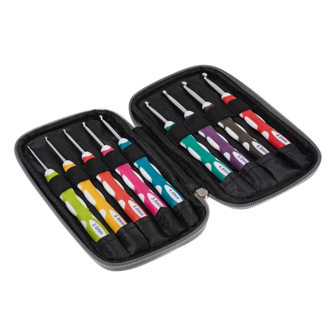 Milward Soft Grip Aluminium Crochet Hook Set