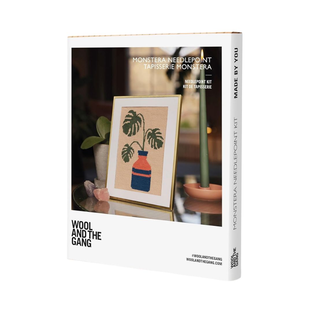 Wool and the Gang Tapestry Kit - Needlepoint (Monstera)