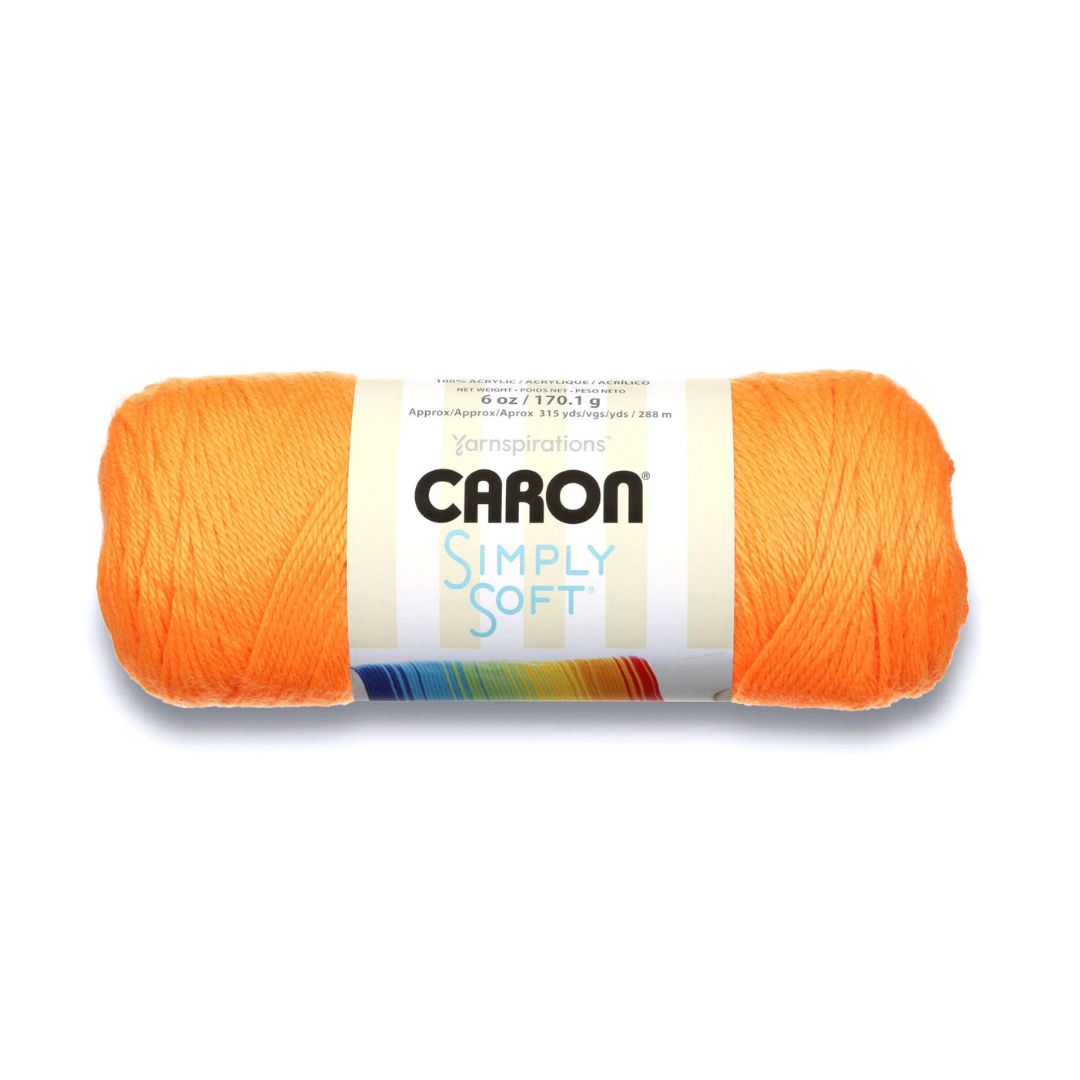 Caron Simply Soft Yarn (Neon Orange)