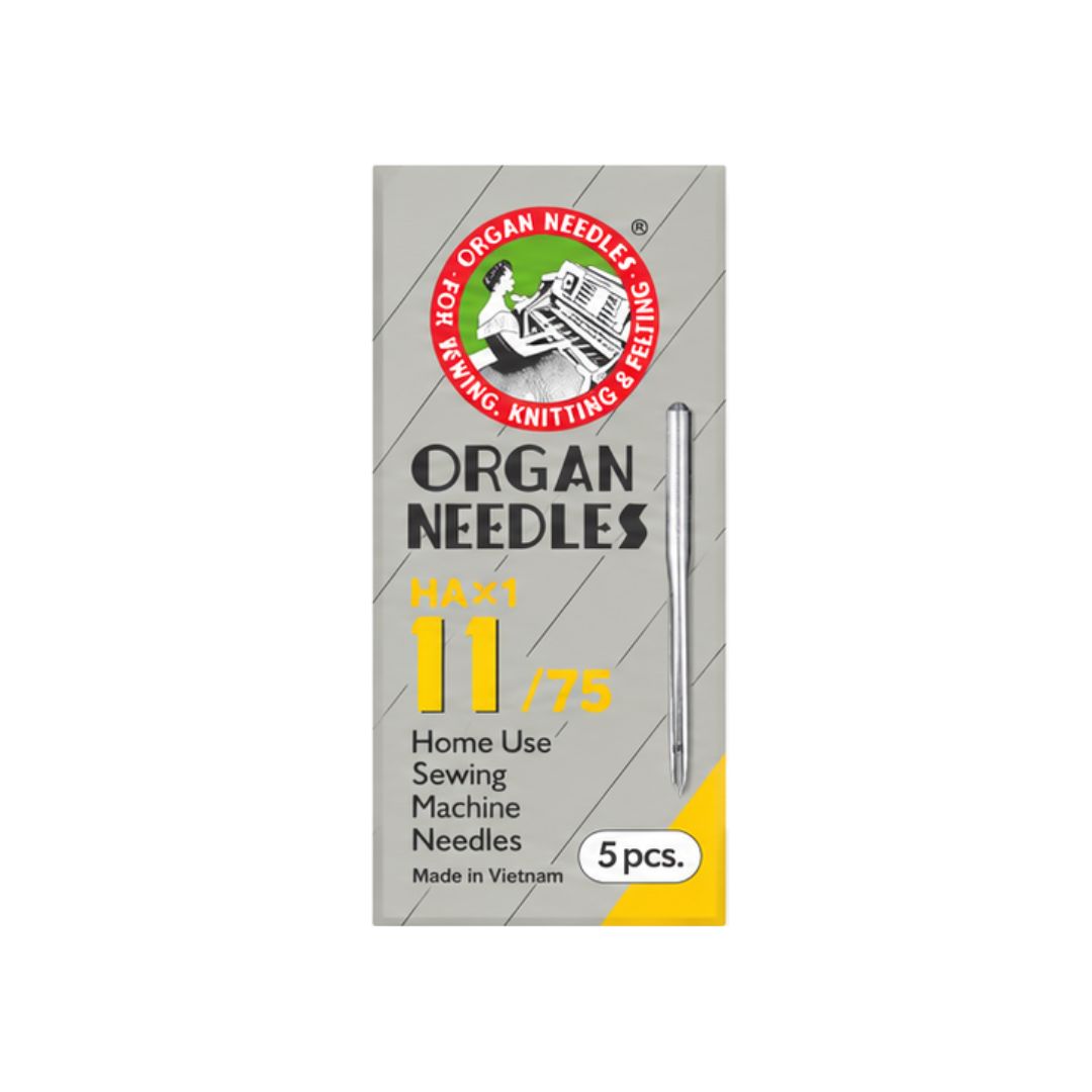 Organ HAx1 Home Sewing Machine Needles (Pack of 5) (11/75)
