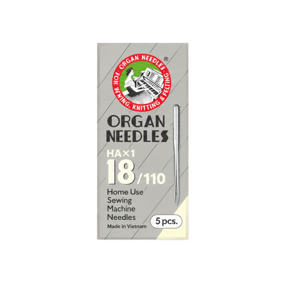 Organ HAx1 Home Sewing Machine Needles (Pack of 5) (18/110)