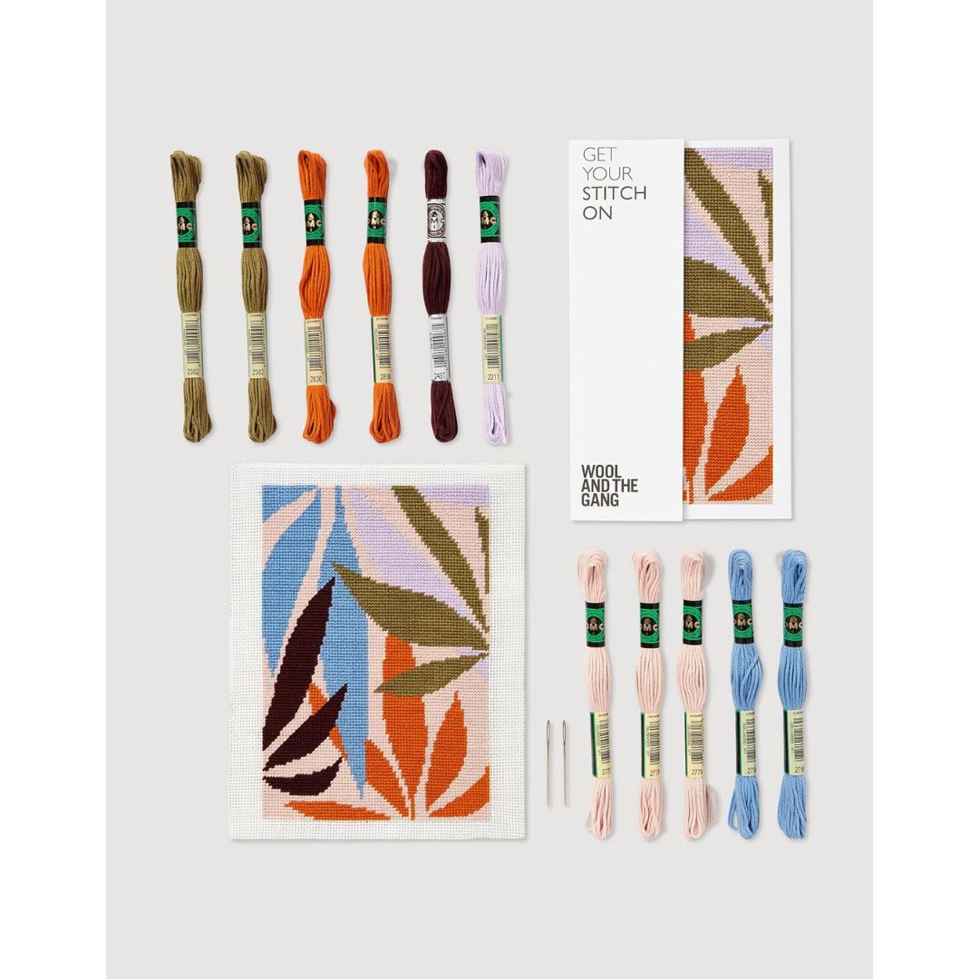 Wool and the Gang Tapestry Kit - Needlepoint (Palms)