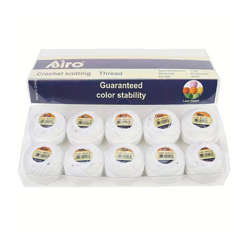 Airo Polyester Embroidery Thread Colour Pack (Pack of 10)