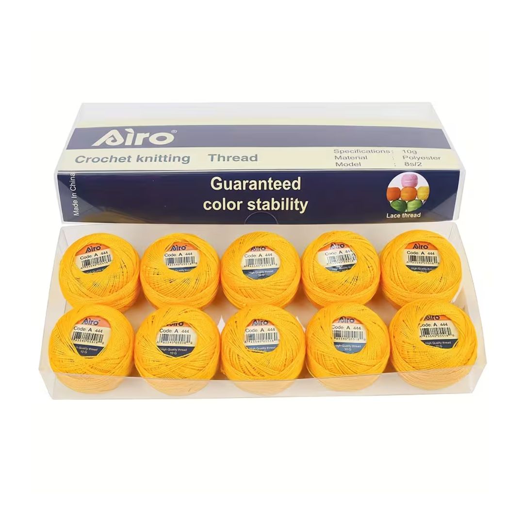 Airo Polyester Embroidery Thread Colour Pack (Pack of 10)