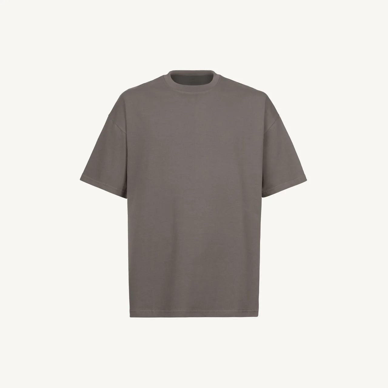 Handmayk Luxury Oversized Fit with Crew Neck T-Shirt for Adults (Pigment Grey)