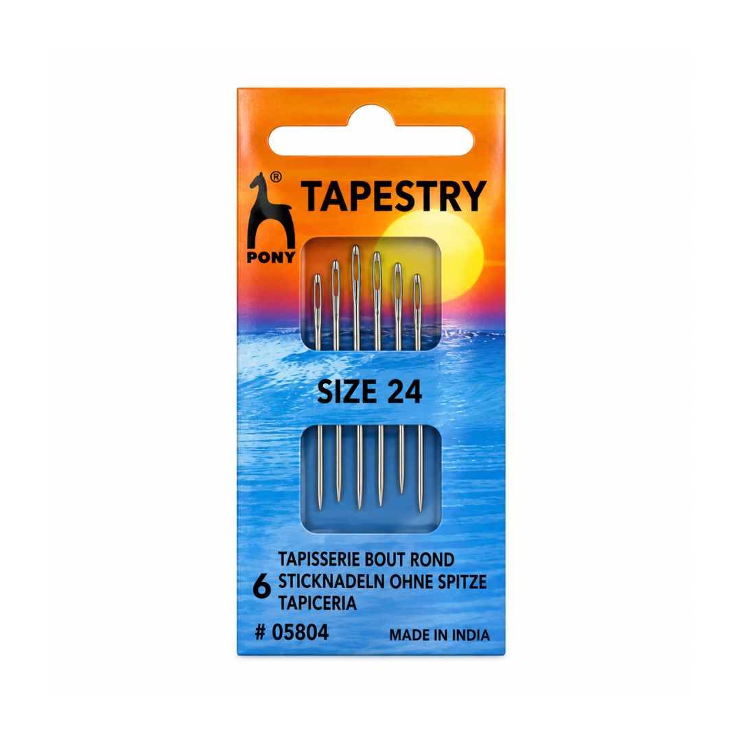 Pony Tapestry Silver-Eye Needles (24)