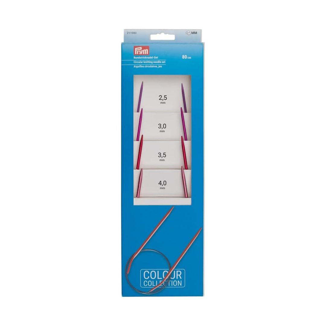 Prym Aluminium Fixed Circular Knitting Needles Set (80cm)