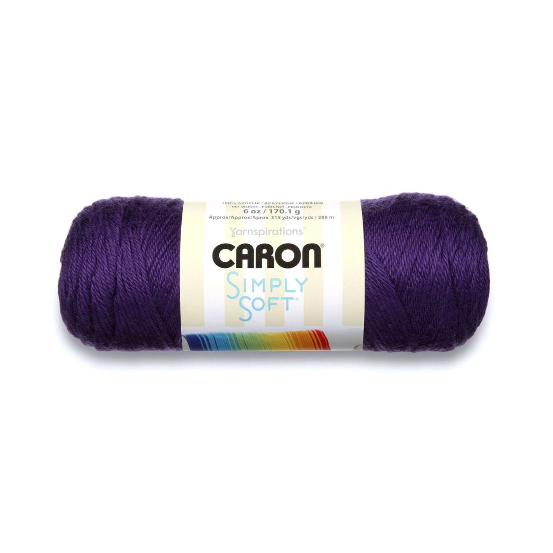 Caron Simply Soft Yarn (Purple)