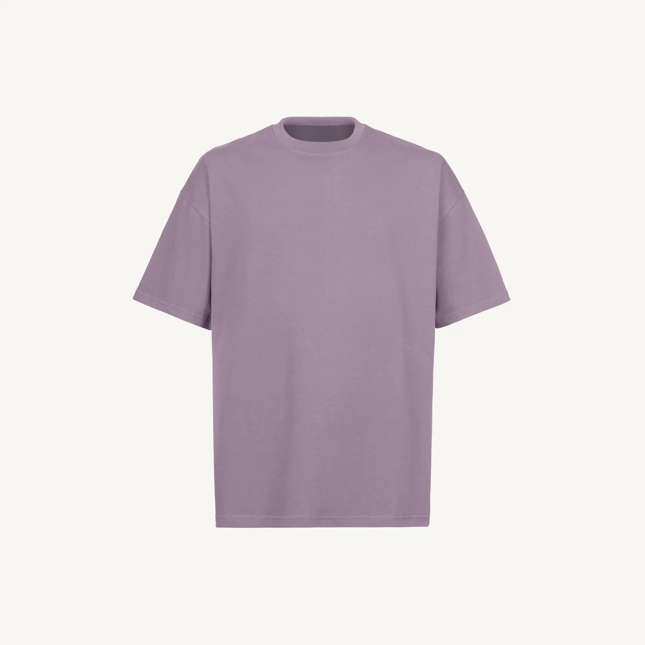 Handmayk Luxury Oversized Fit with Crew Neck T-Shirt for Adults (Purple)