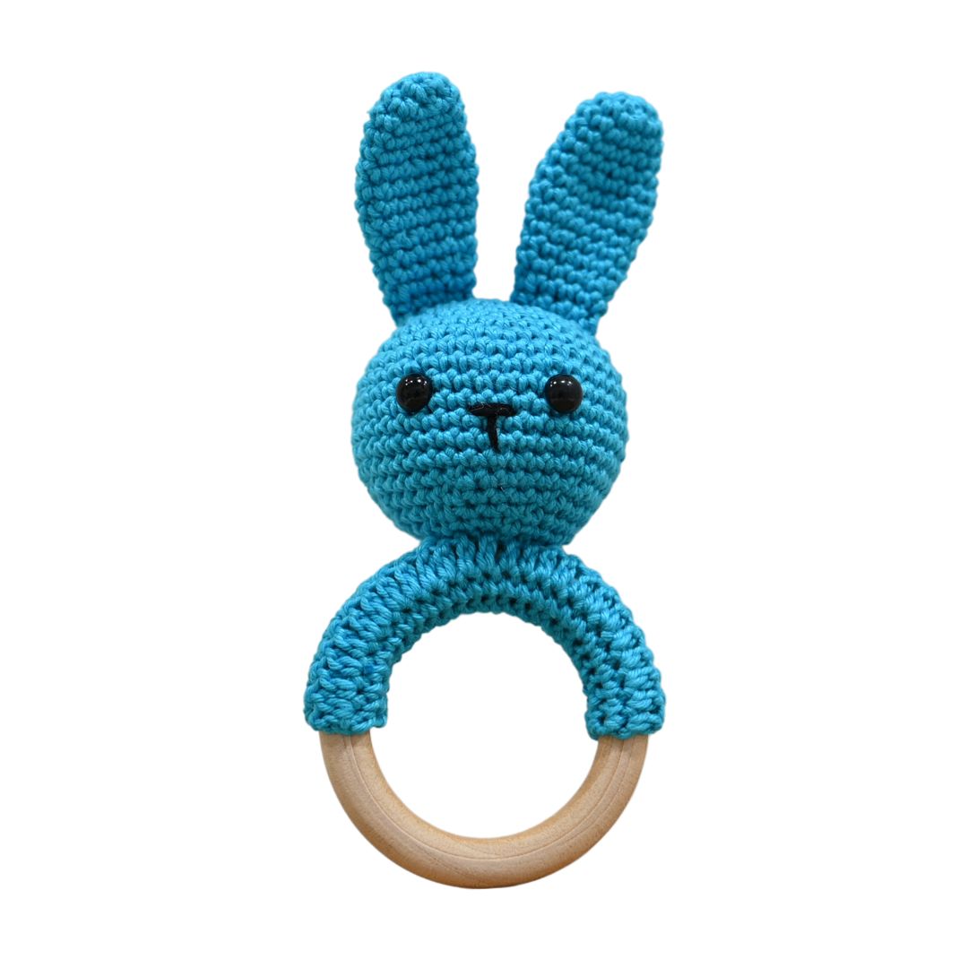 Handmayk Crocheted Bunny Rattle Toy