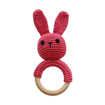 Handmayk Crocheted Bunny Rattle Toy