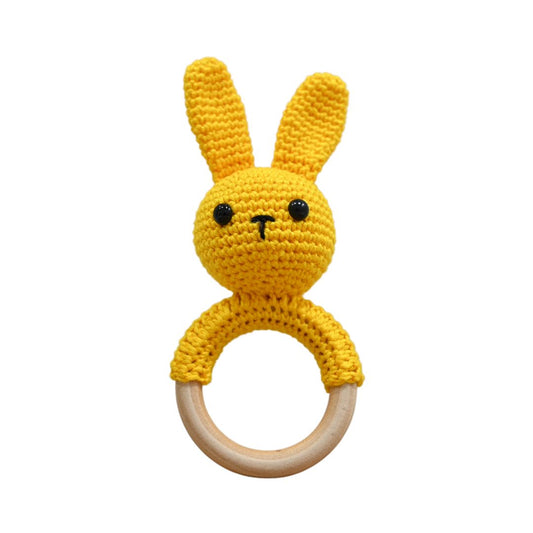 Handmayk Crocheted Bunny Rattle Toy