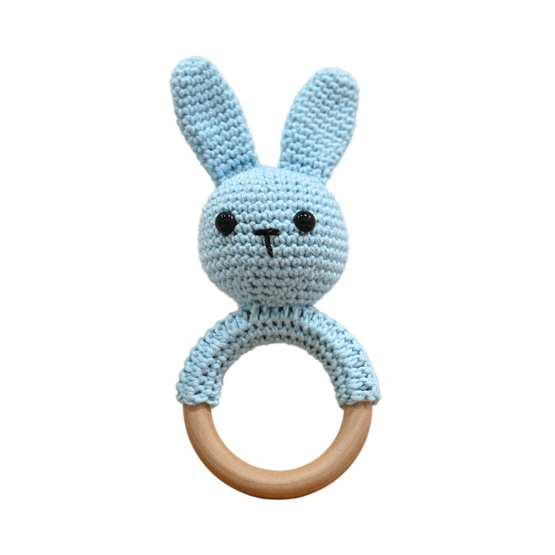 Handmayk Crocheted Bunny Rattle Toy