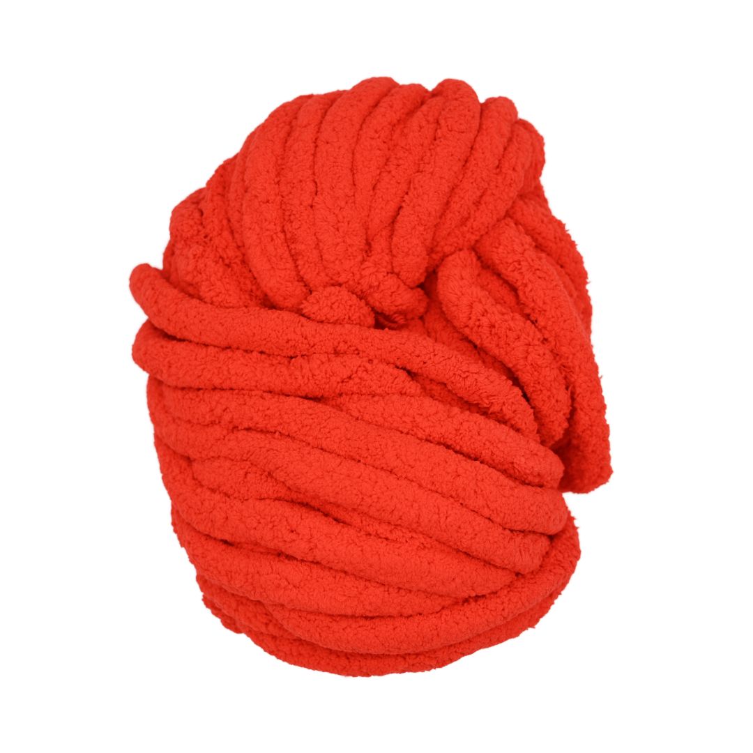 Handmayk Mega Chunky Chenille Yarn (250g) (Red)