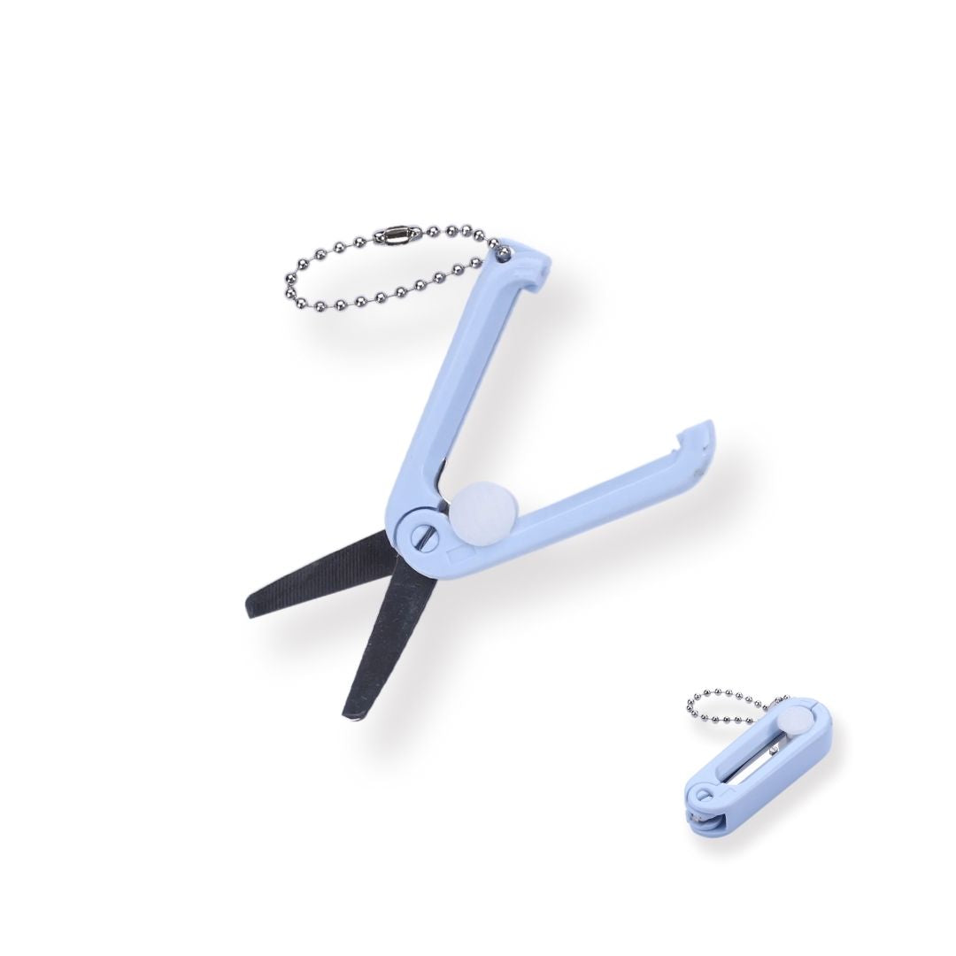 Handmayk Mini Retractable Travel Scissor (Blue)