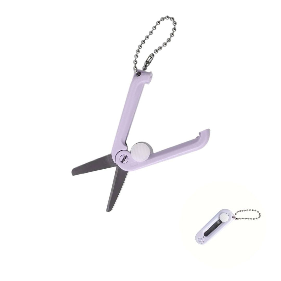 Handmayk Mini Retractable Travel Scissor (Purple)