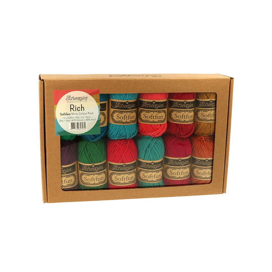Scheepjes Softfun Yarn Colour Pack (Rich) – Knitting & Crochet ...