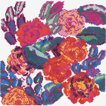 DMC Cross Stitch Kit - Victoria and Albert Museum (Rose Composition from Variations)