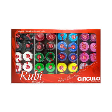 Circulo Rubi Brilhante Embroidery Thread Colour Pack (Pack of 40)