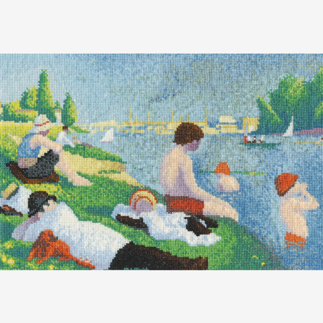 DMC Cross Stitch Kit - The National Gallery (Bathers at Asnieres)