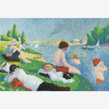 DMC Cross Stitch Kit - The National Gallery (Bathers at Asnieres)