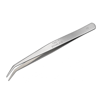 Wone Stainless Steel Angled Sewing & Craft Tweezer