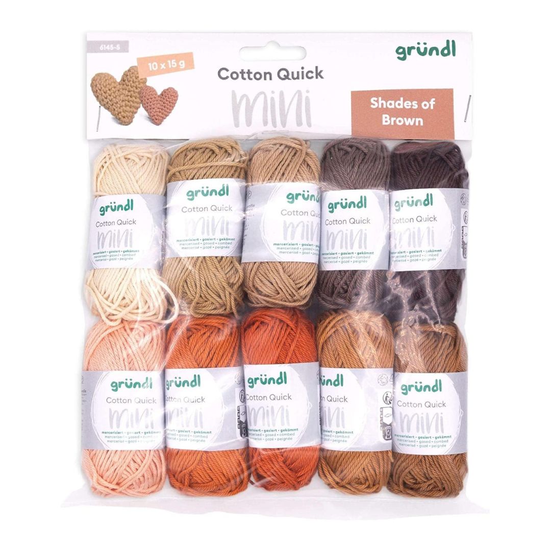 Gründl Cotton Quick Mini Colour Pack (Shades of Brown)