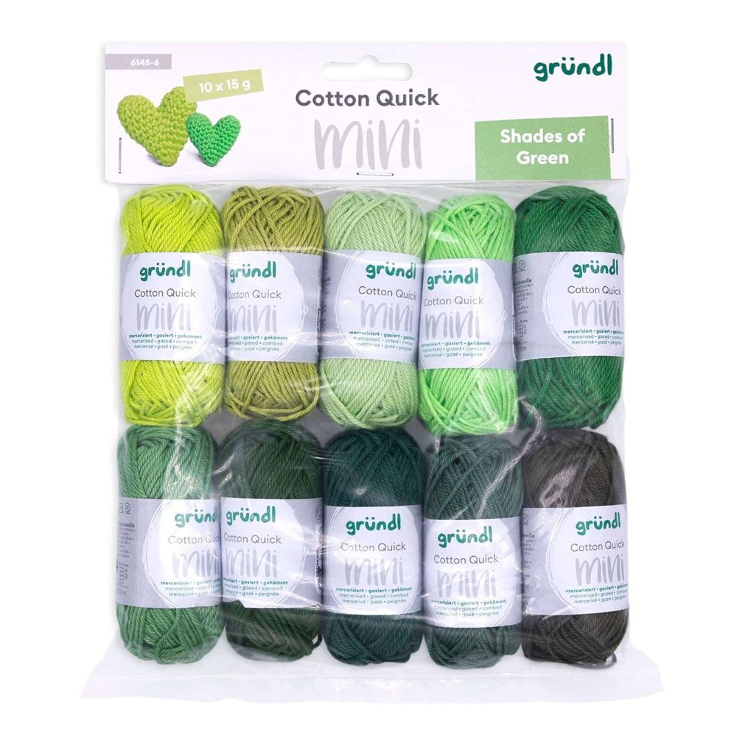 Gründl Cotton Quick Mini Colour Pack (Shades of Green)