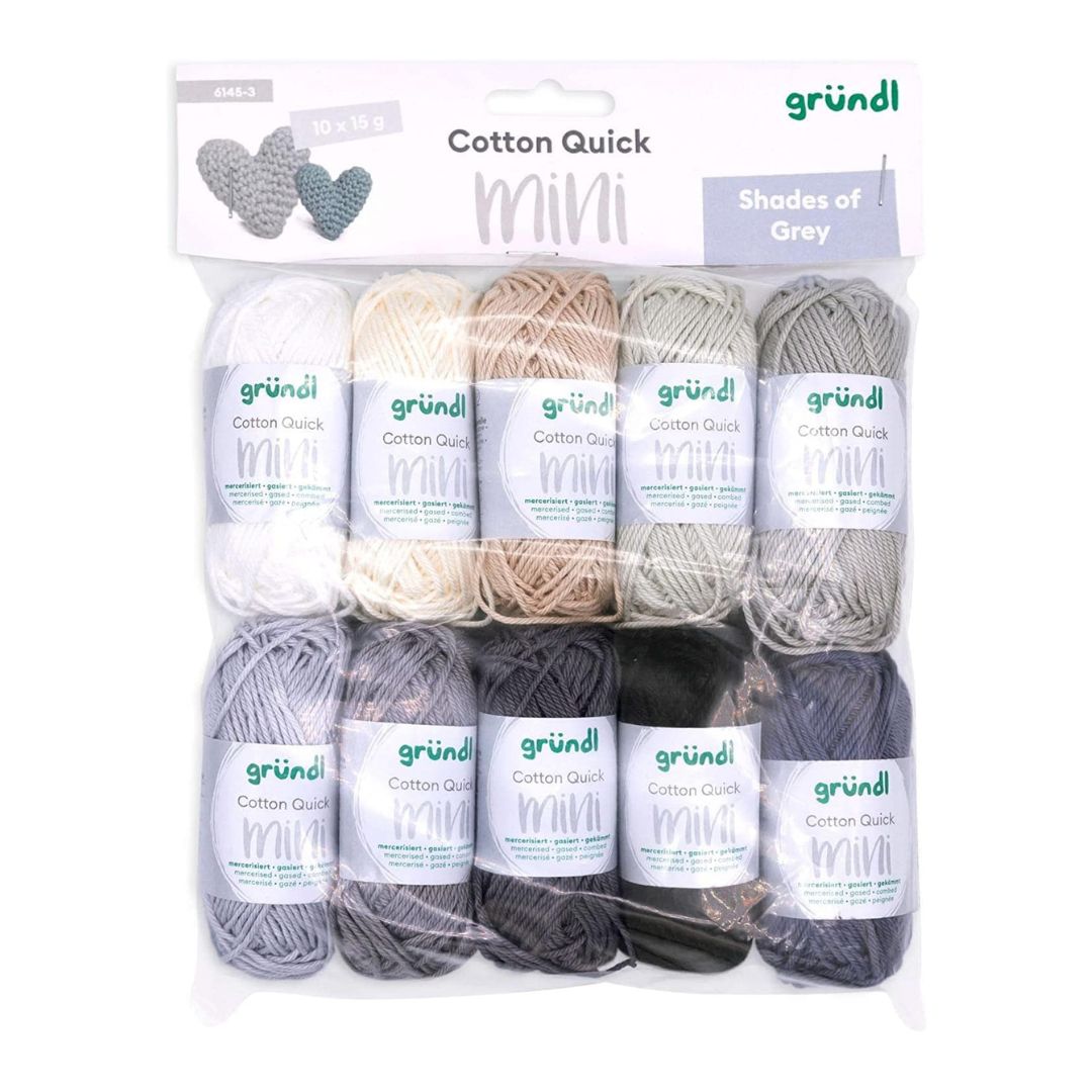 Gründl Cotton Quick Mini Colour Pack (Shades of Grey)
