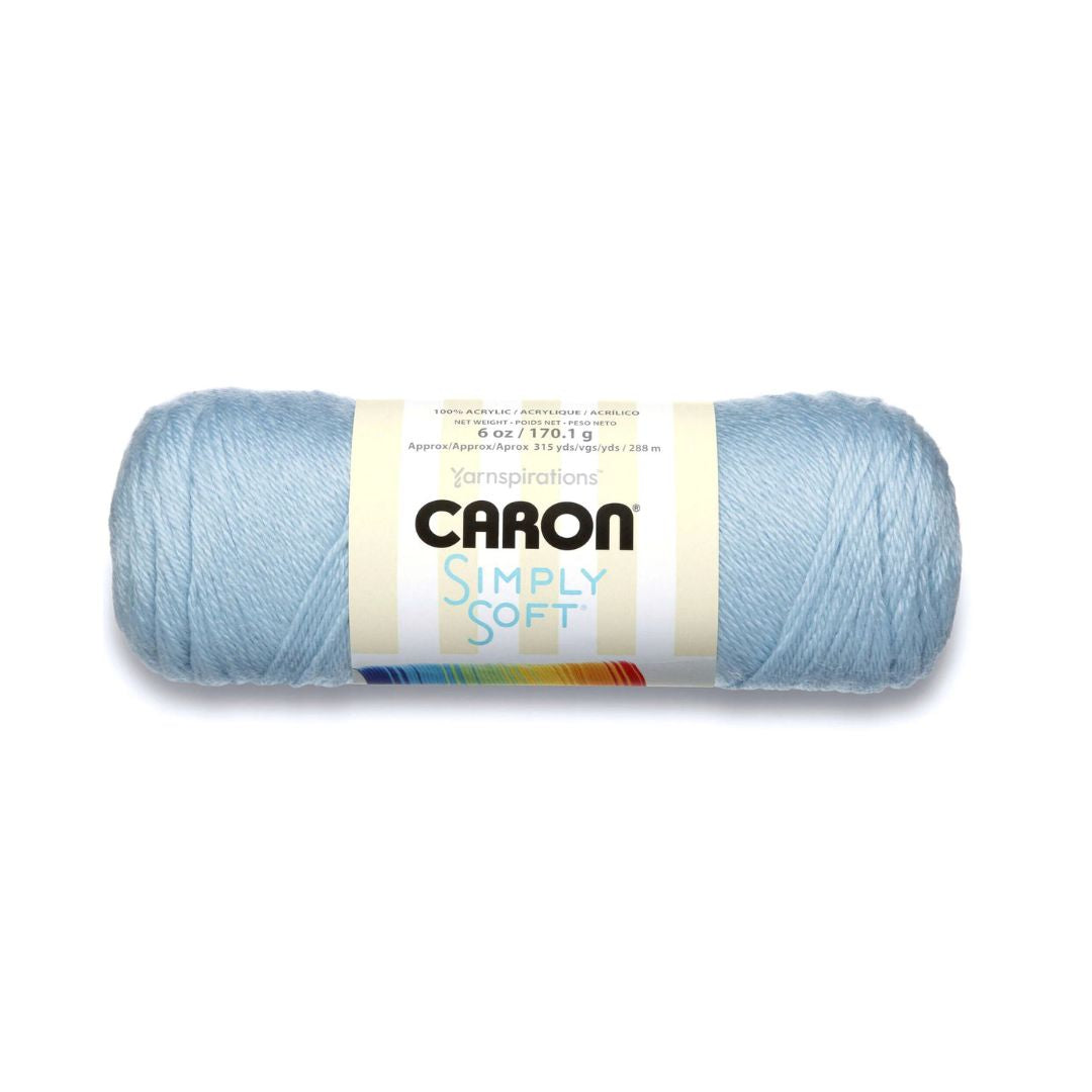 Caron Simply Soft Yarn (Soft Blue)