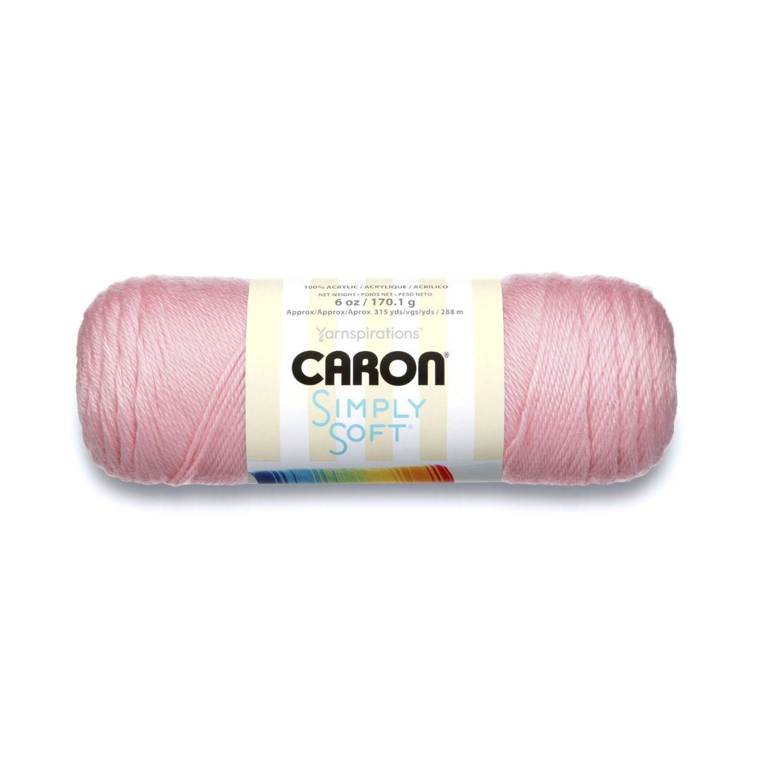 Caron Simply Soft Yarn (Soft Pink)