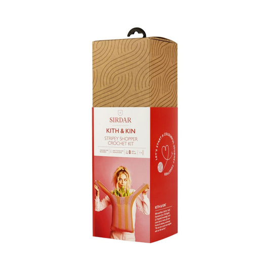 Sirdar Crochet Kit - Kith & Kin (Stripey Shopper)