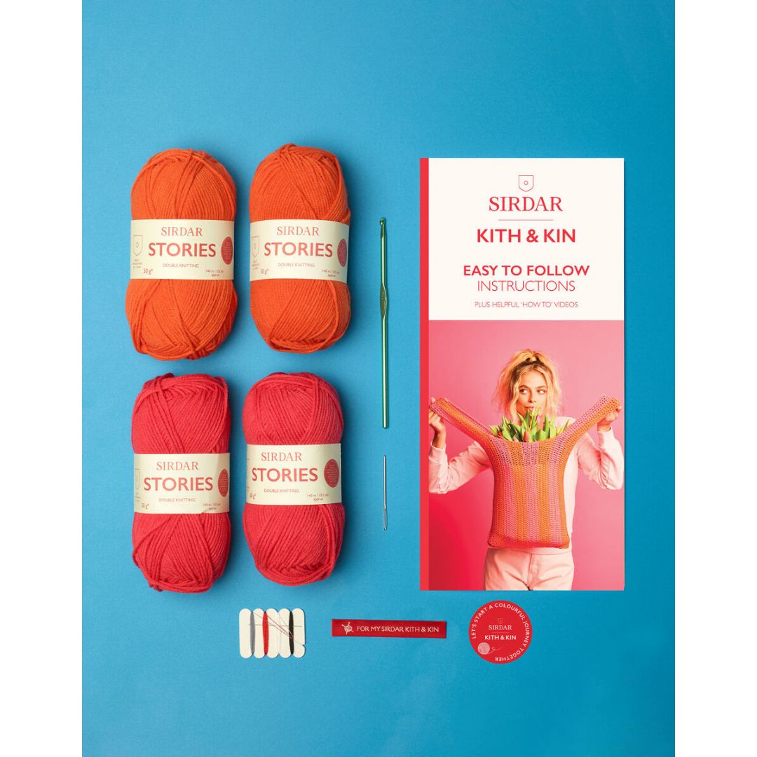 Sirdar Crochet Kit - Kith & Kin (Stripey Shopper)