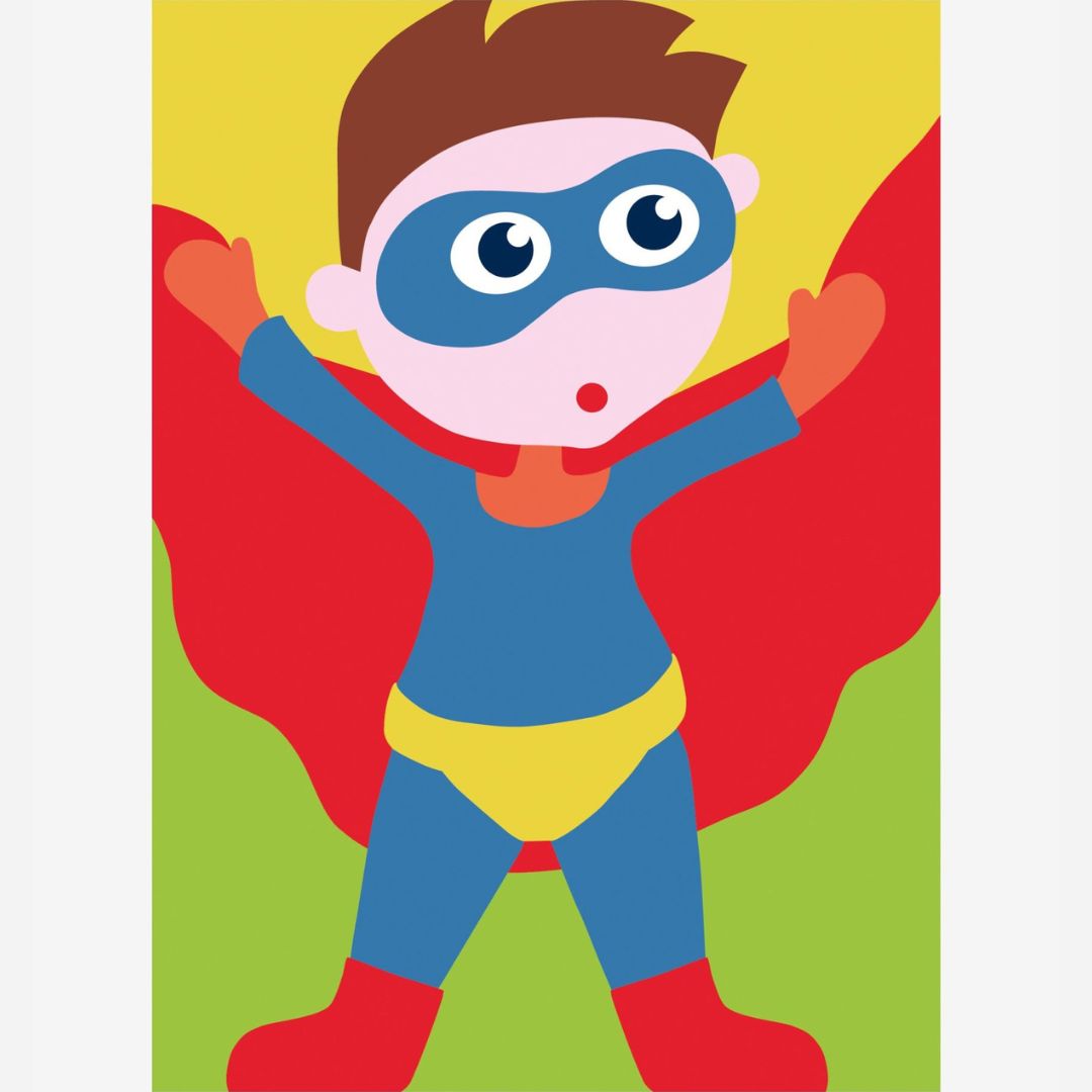 DMC Tapestry Kit - Kids Craft (Superhero)